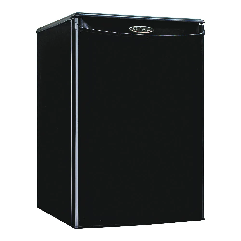 Danby Designer Series DAR026A1BDD Compact Refrigerator, 2.6 cu-ft Overall, Black