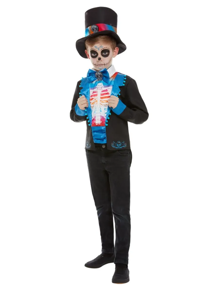 Day of the Dead Blue Costume Boy