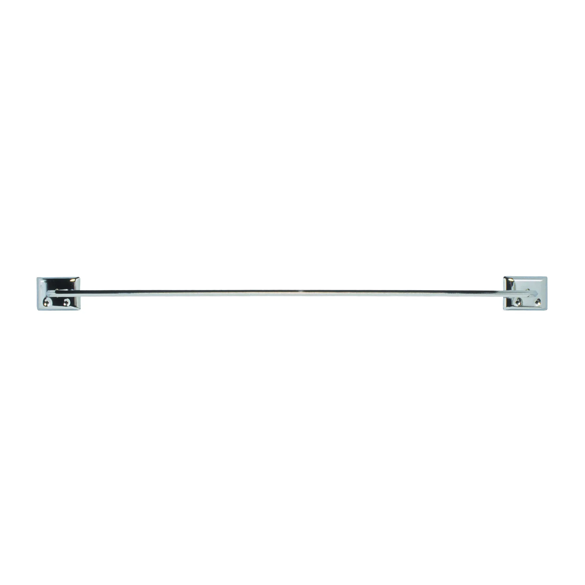 DECKO 38170 Towel Bar, 24 in L Rod, Steel, Chrome, Surface Mounting