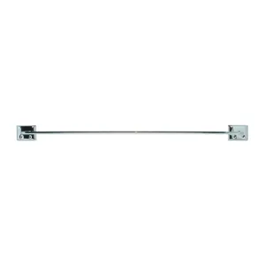 DECKO 38170 Towel Bar, 24 in L Rod, Steel, Chrome, Surface Mounting