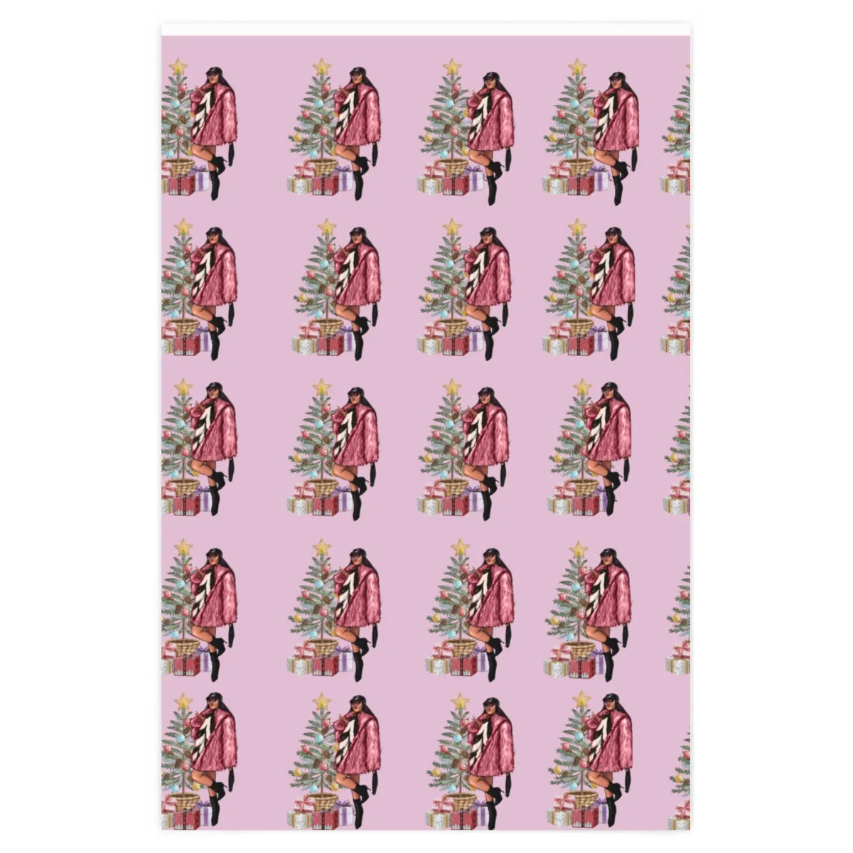 Diva Christmas Wrapping Paper