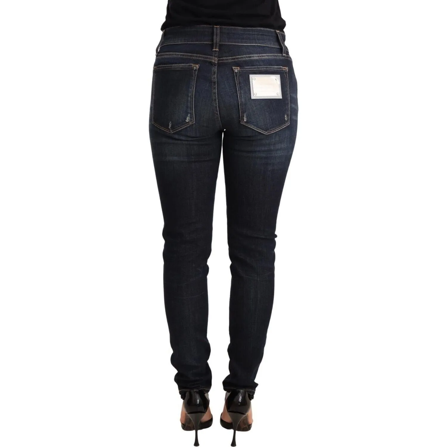 Dolce & Gabbana Chic Blue Slim Skinny Jeans