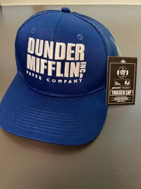 Dunder Mifflin - Premium Trucker Hat Royal Blue