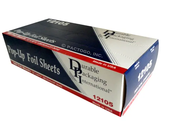 Durable 12" x 10.75" Pop-Up Foil Sheets 6 x 500/CS