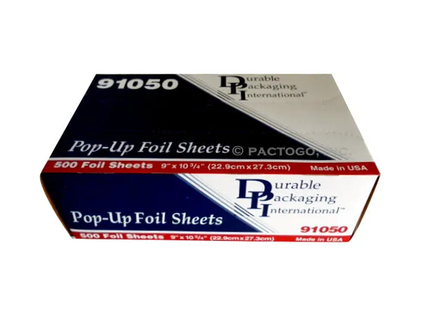 Durable Packaging Foil Sheets, 9" x 10-3/4", 6 x 500/CS