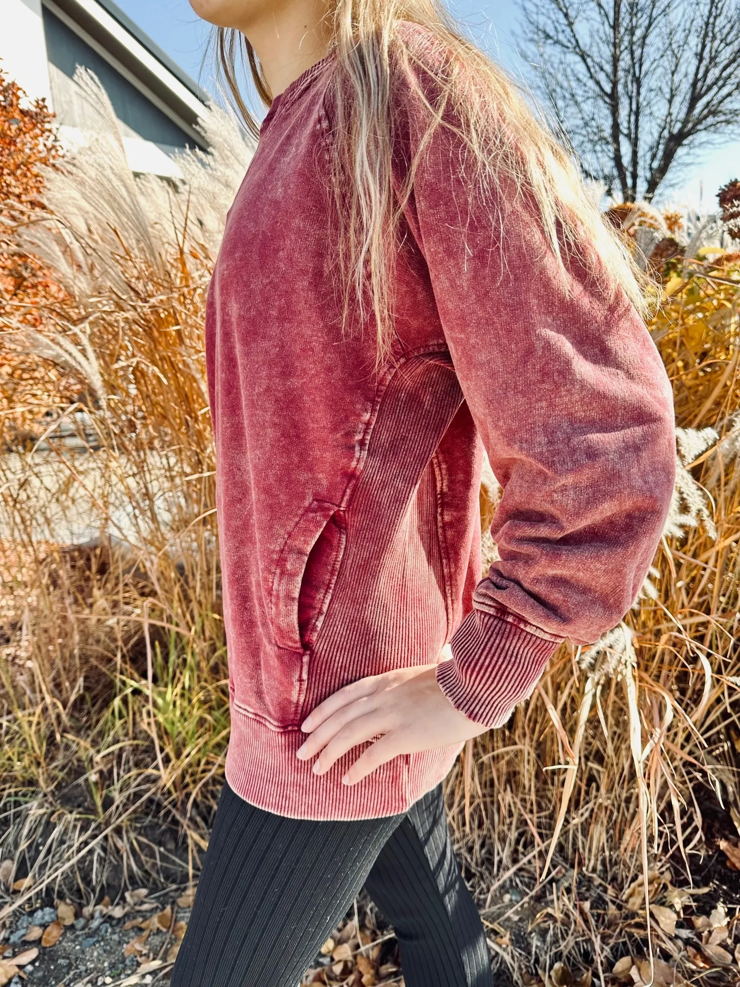 Ellia Pullover w/Pockets- 2 Colors!