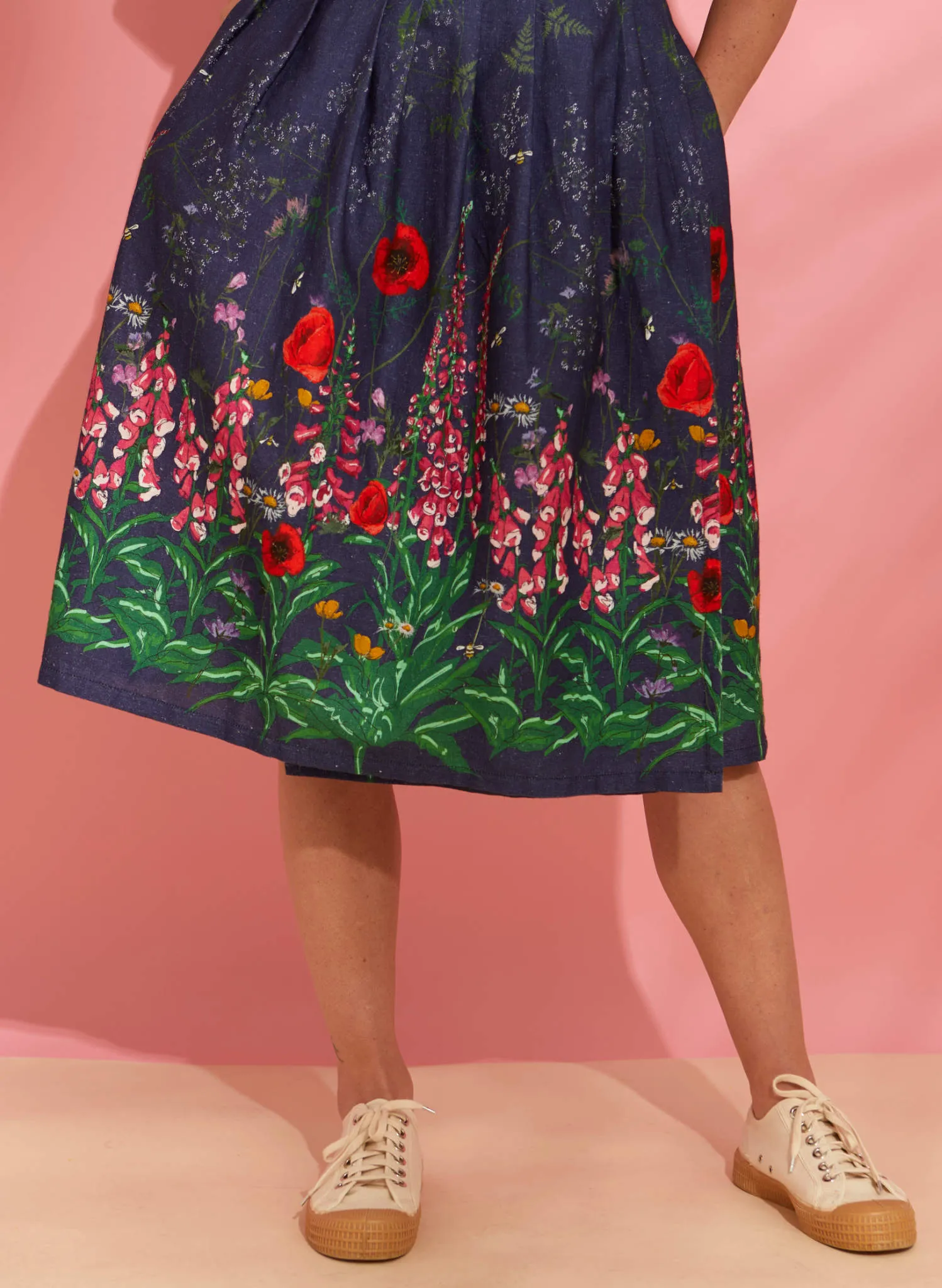 Esme Dress - Indigo Wildflower