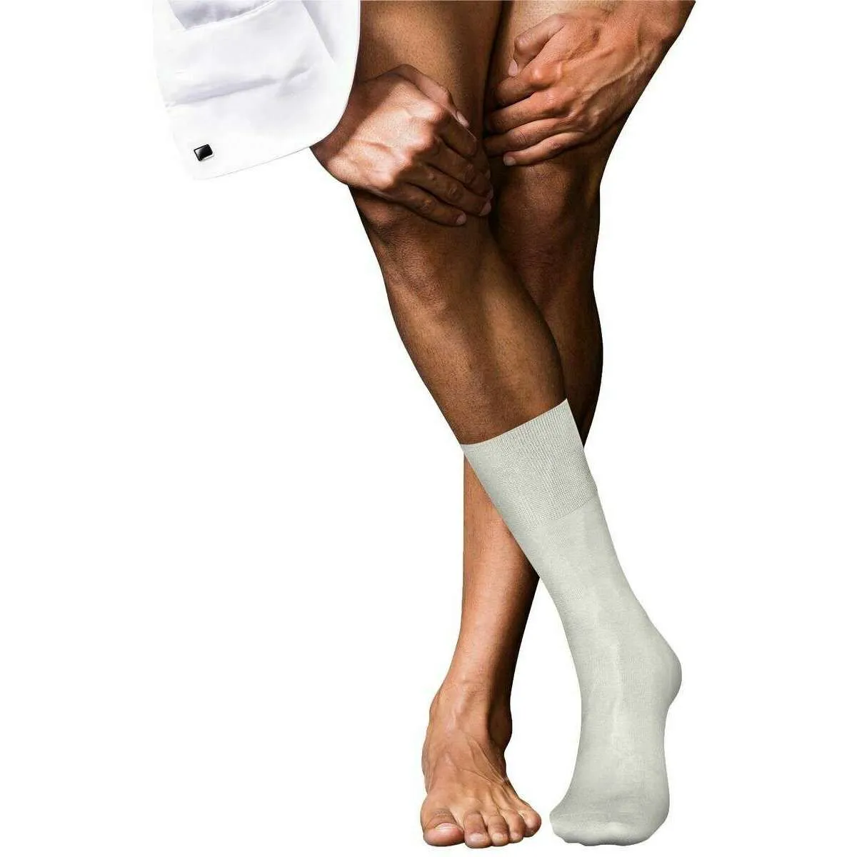 Falke No 4 Pure Silk Socks - Off White