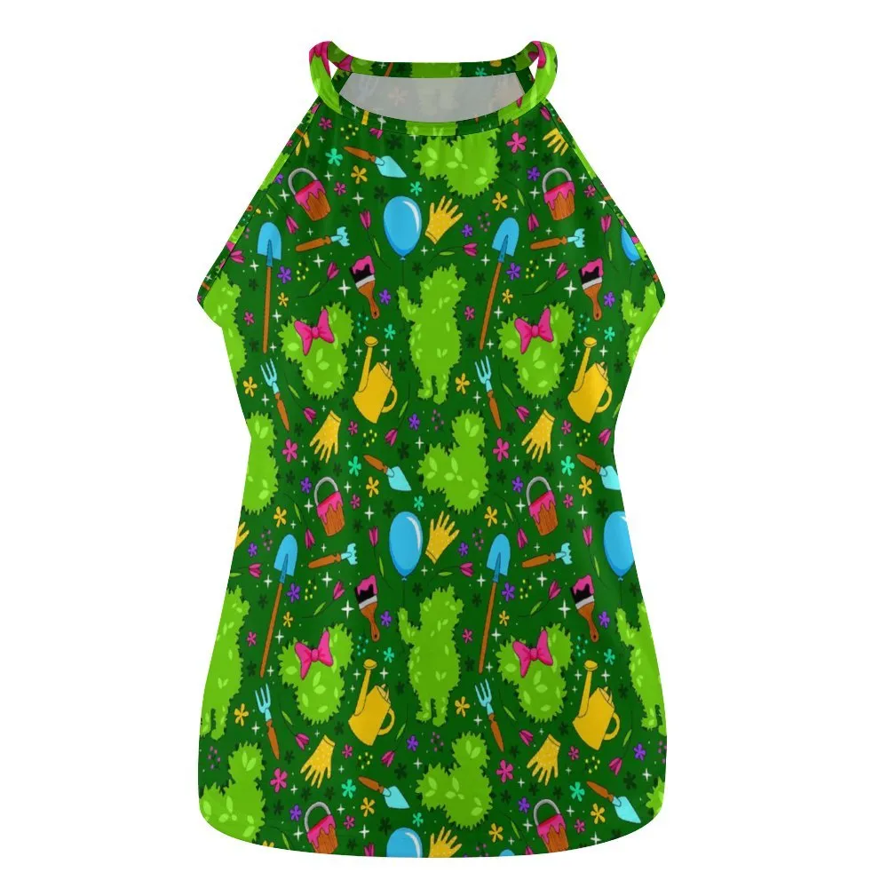 Flower And Garden Women's Round-Neck Vest Tank Top