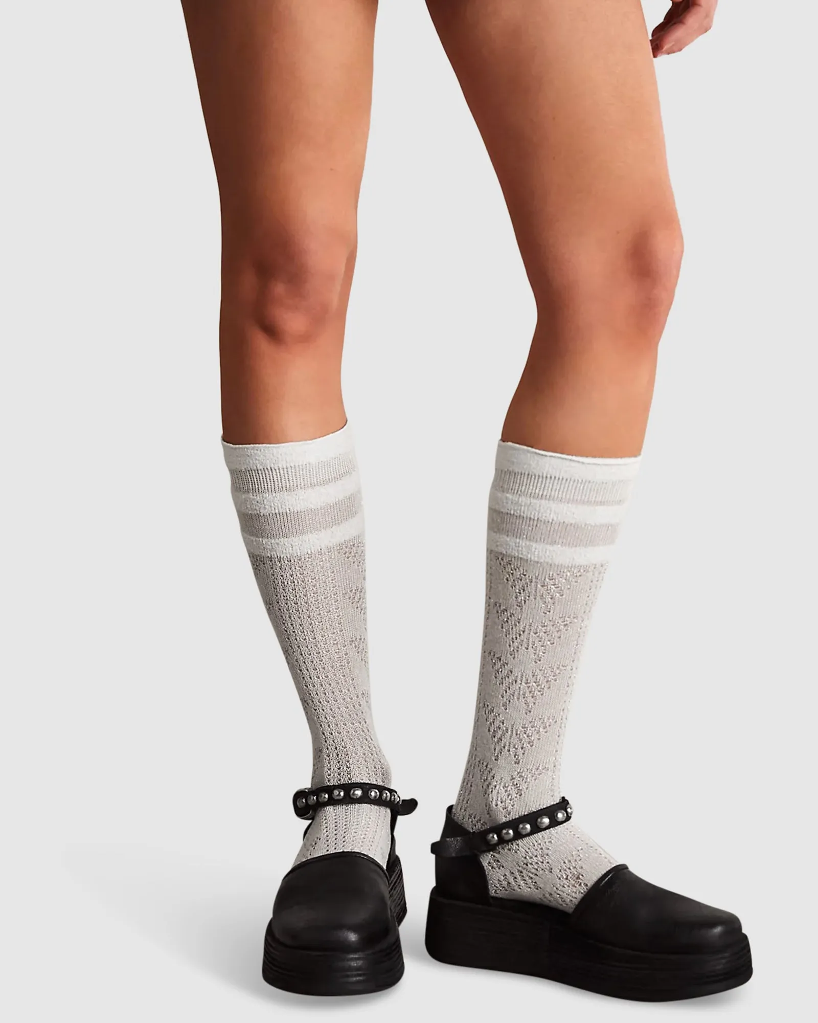 Folk Law Socks -White