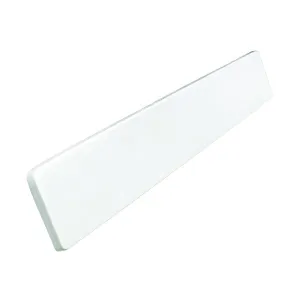 Foremost WS22R Sidesplash, 22 in OAL, 3-1/2 in OAW, 3/4 in OAH, Marble, Solid White