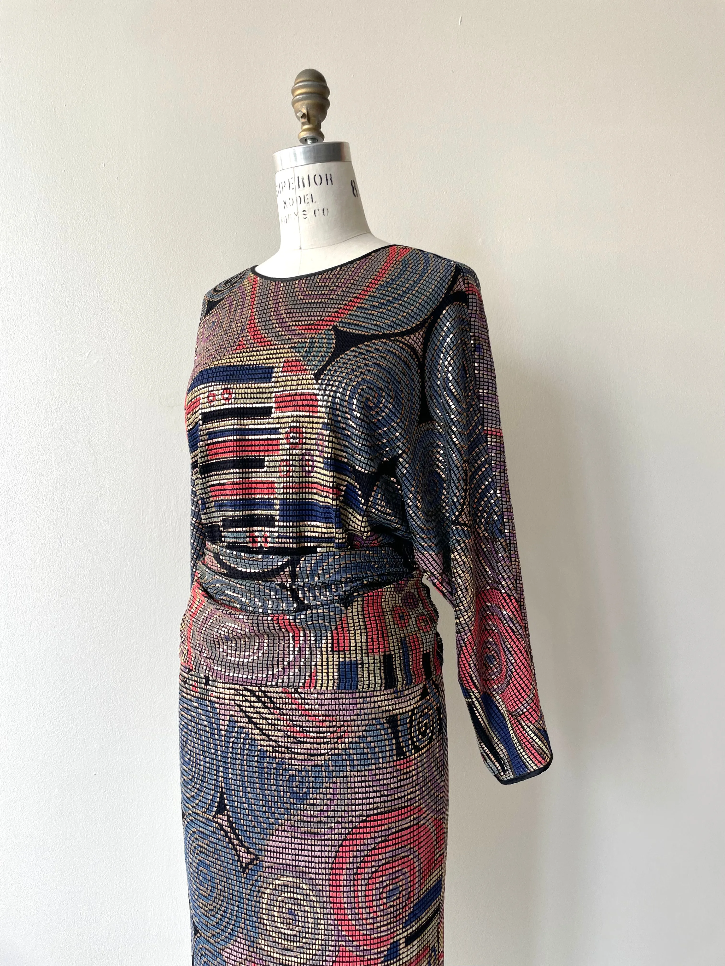 Frances La Vie Mosaic Dress | 1970s