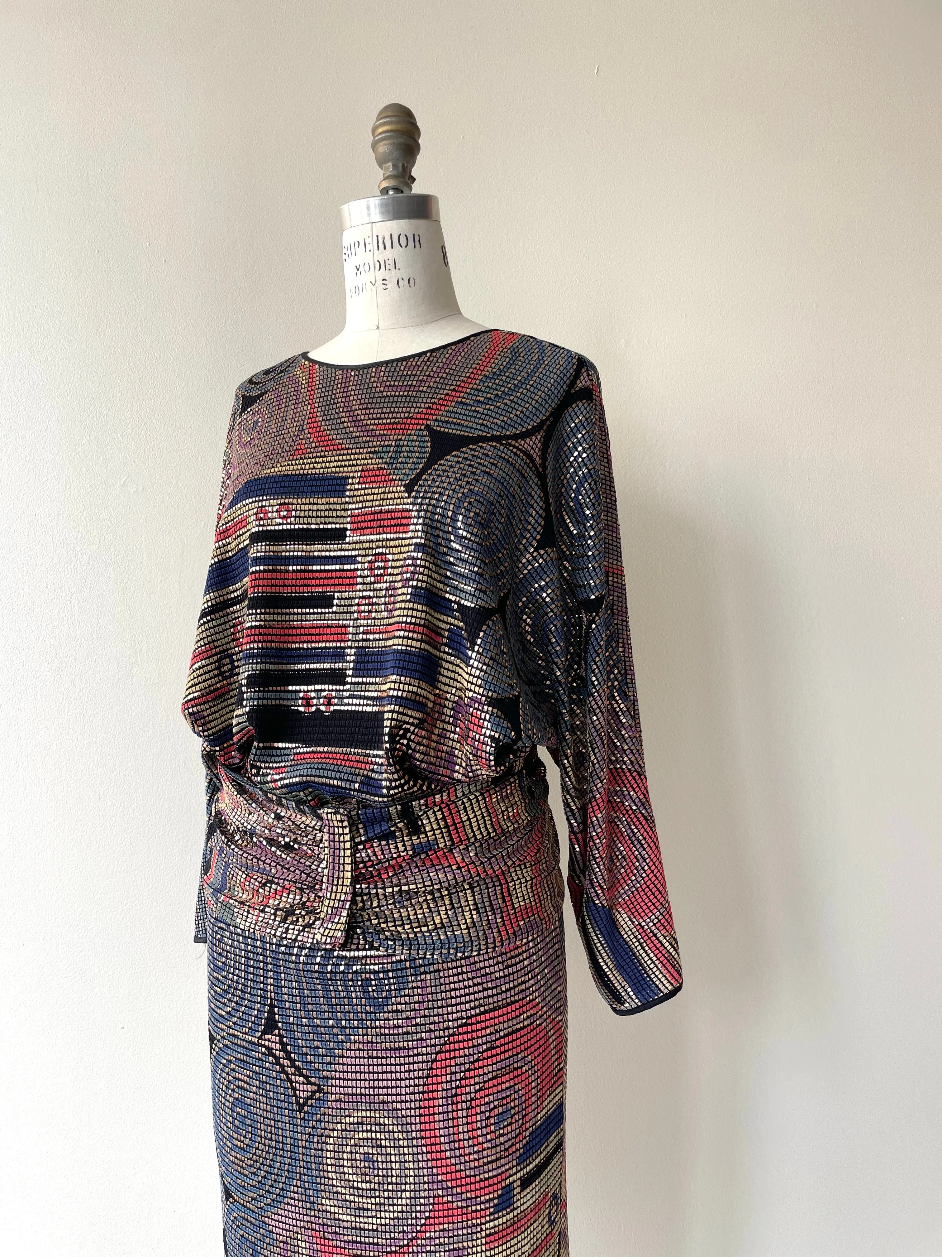 Frances La Vie Mosaic Dress | 1970s