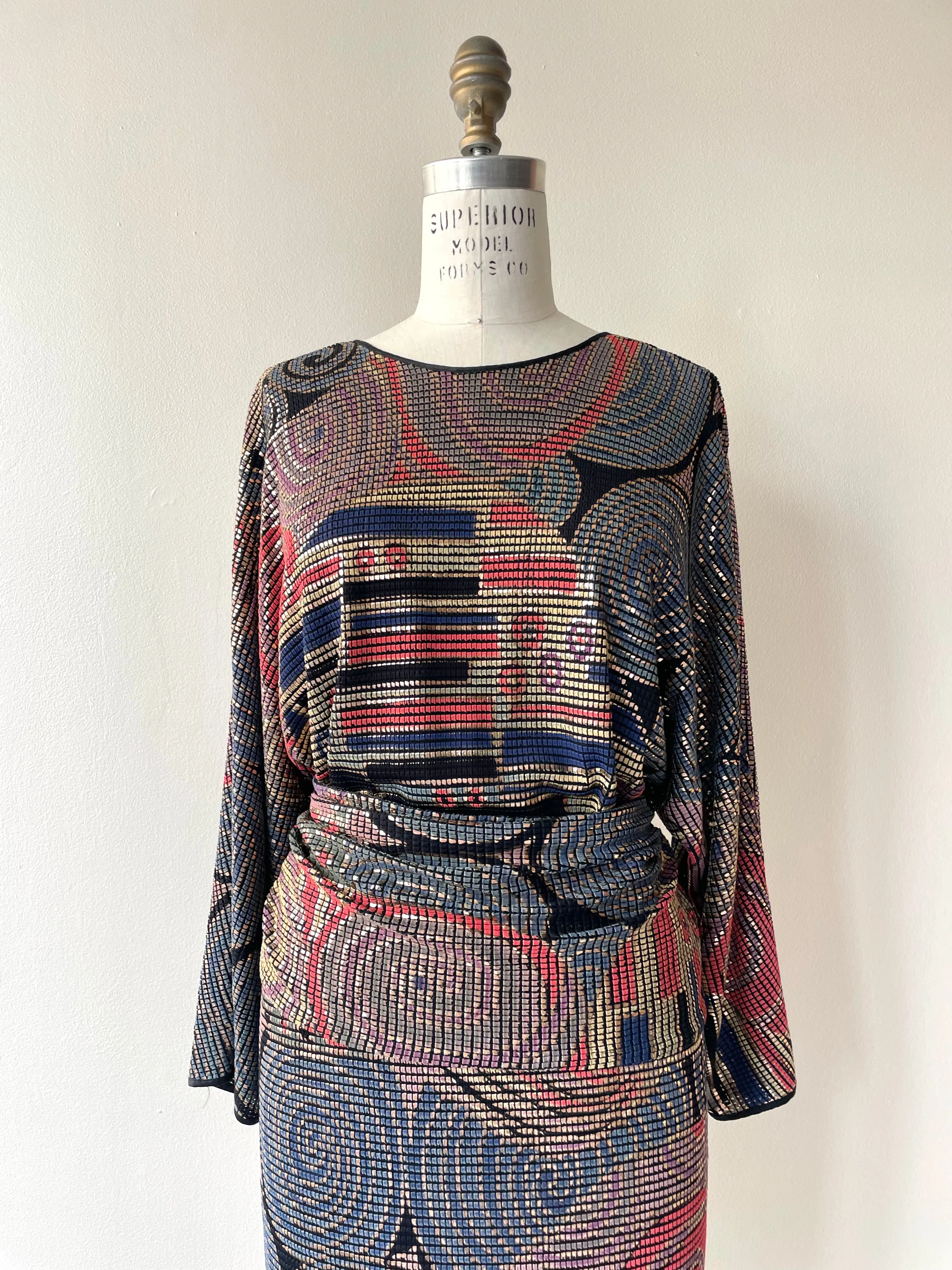 Frances La Vie Mosaic Dress | 1970s