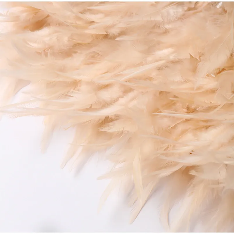 Funki Buys | Dresses | Women's Sequin Feather Fringe Dress