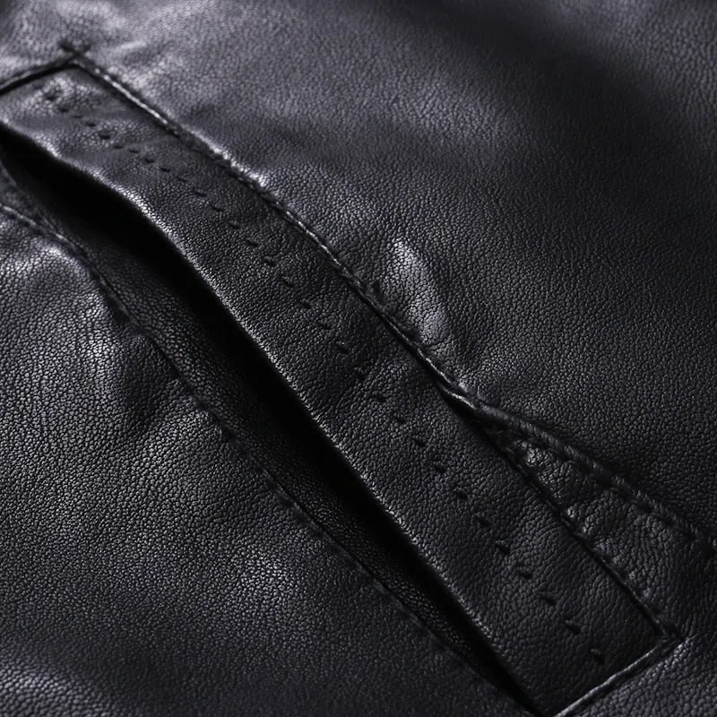 Funki Buys | Jackets | Men's Faux Leather Slim Fit Jacket