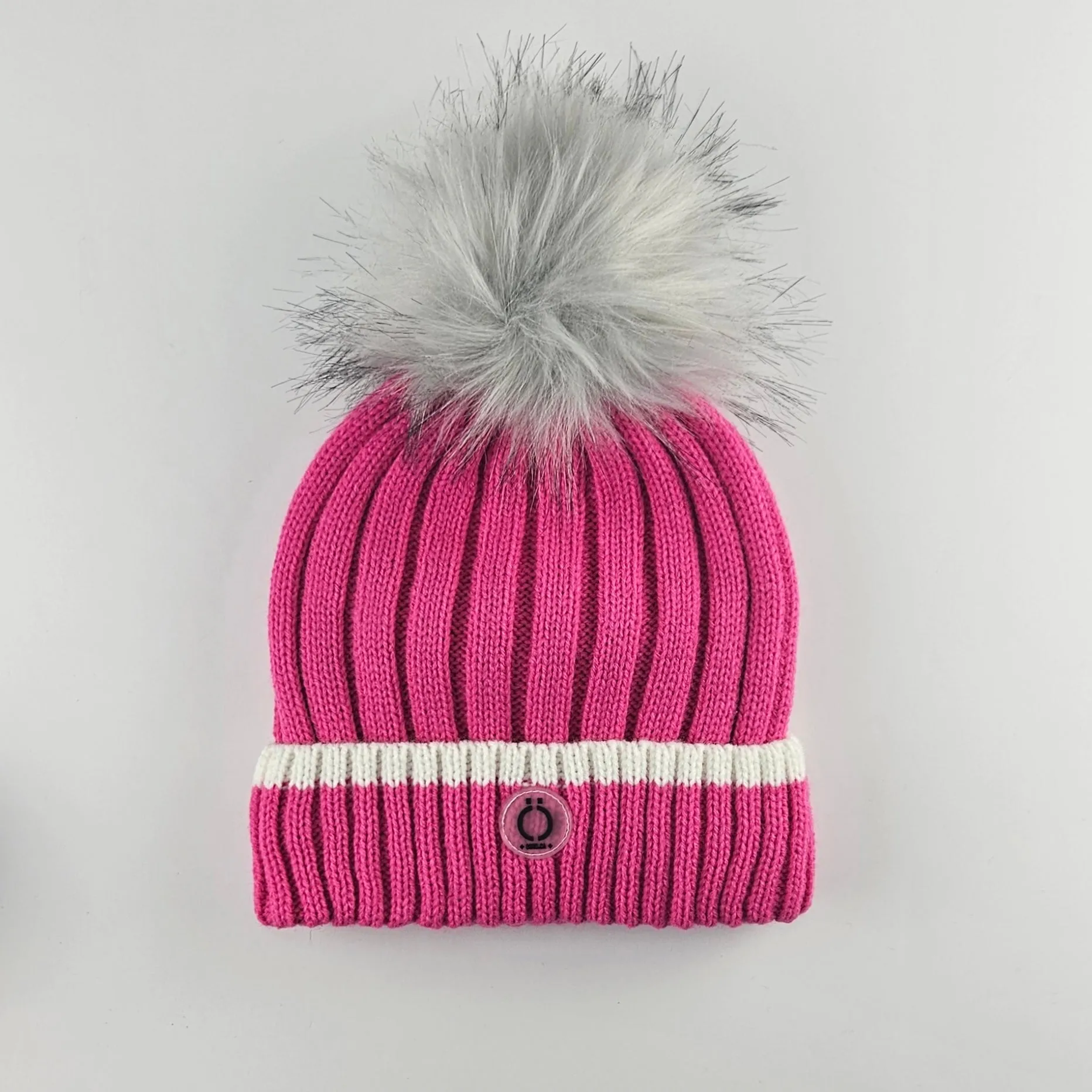 Fushia Stripe Tuque