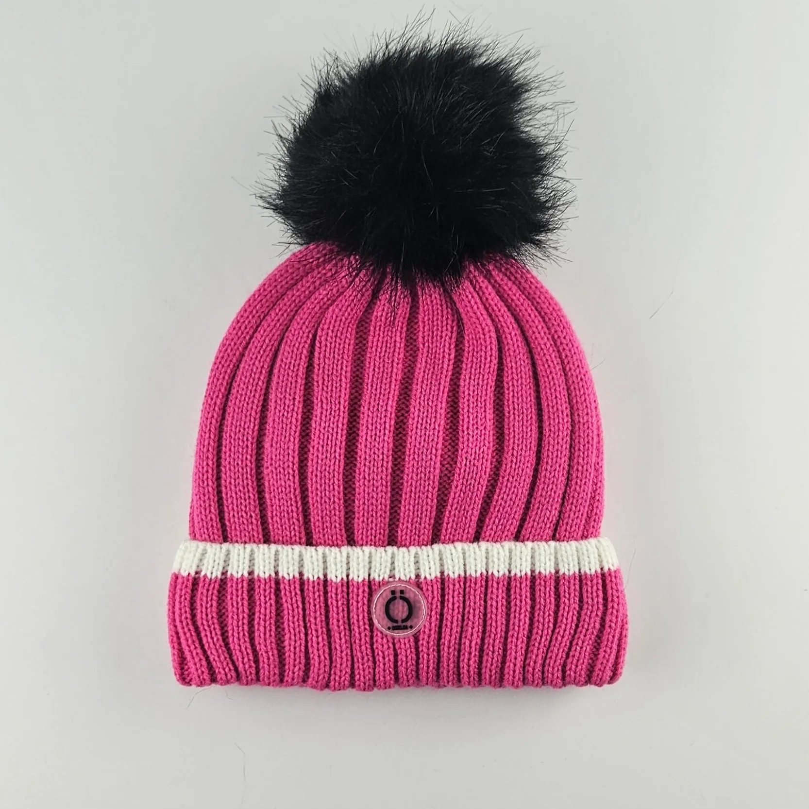 Fushia Stripe Tuque