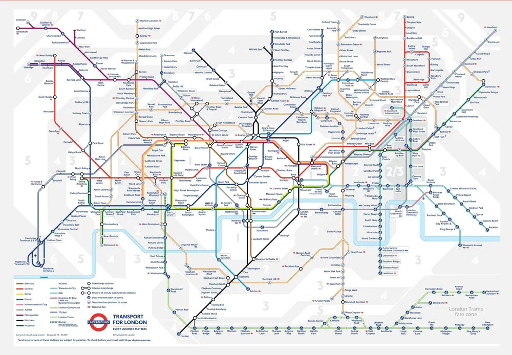 Gibsons TFL London Underground Map 150 Piece Puzzle In Tube