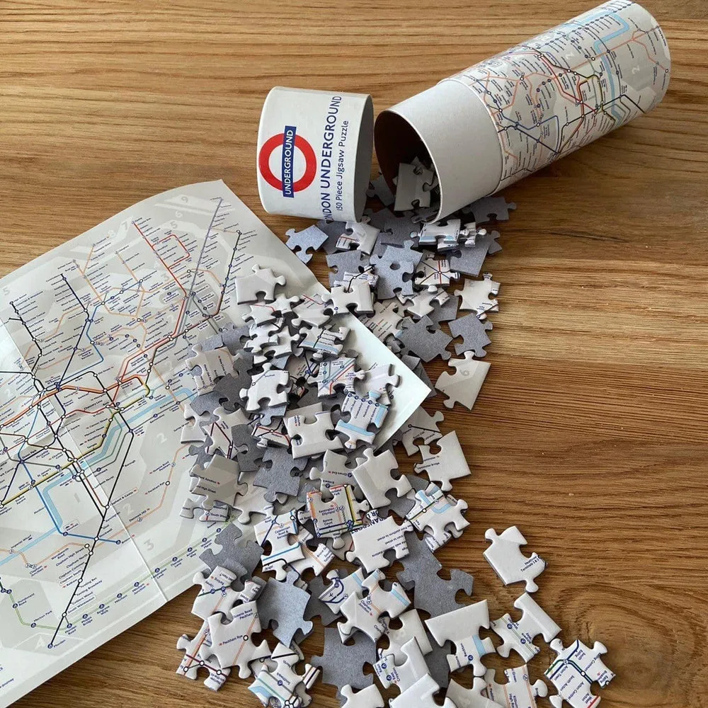 Gibsons TFL London Underground Map 150 Piece Puzzle In Tube