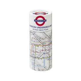 Gibsons TFL London Underground Map 150 Piece Puzzle In Tube