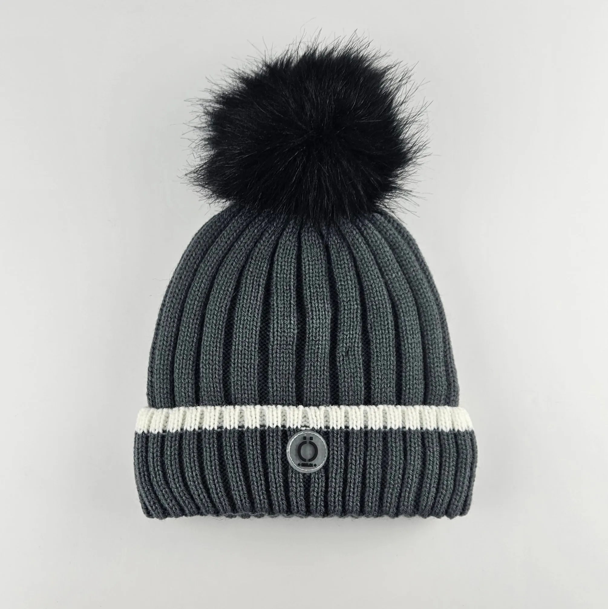 Grey Stripe Tuque