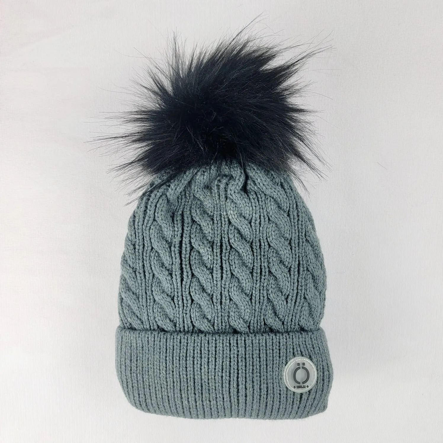 Grey Twist Tuque