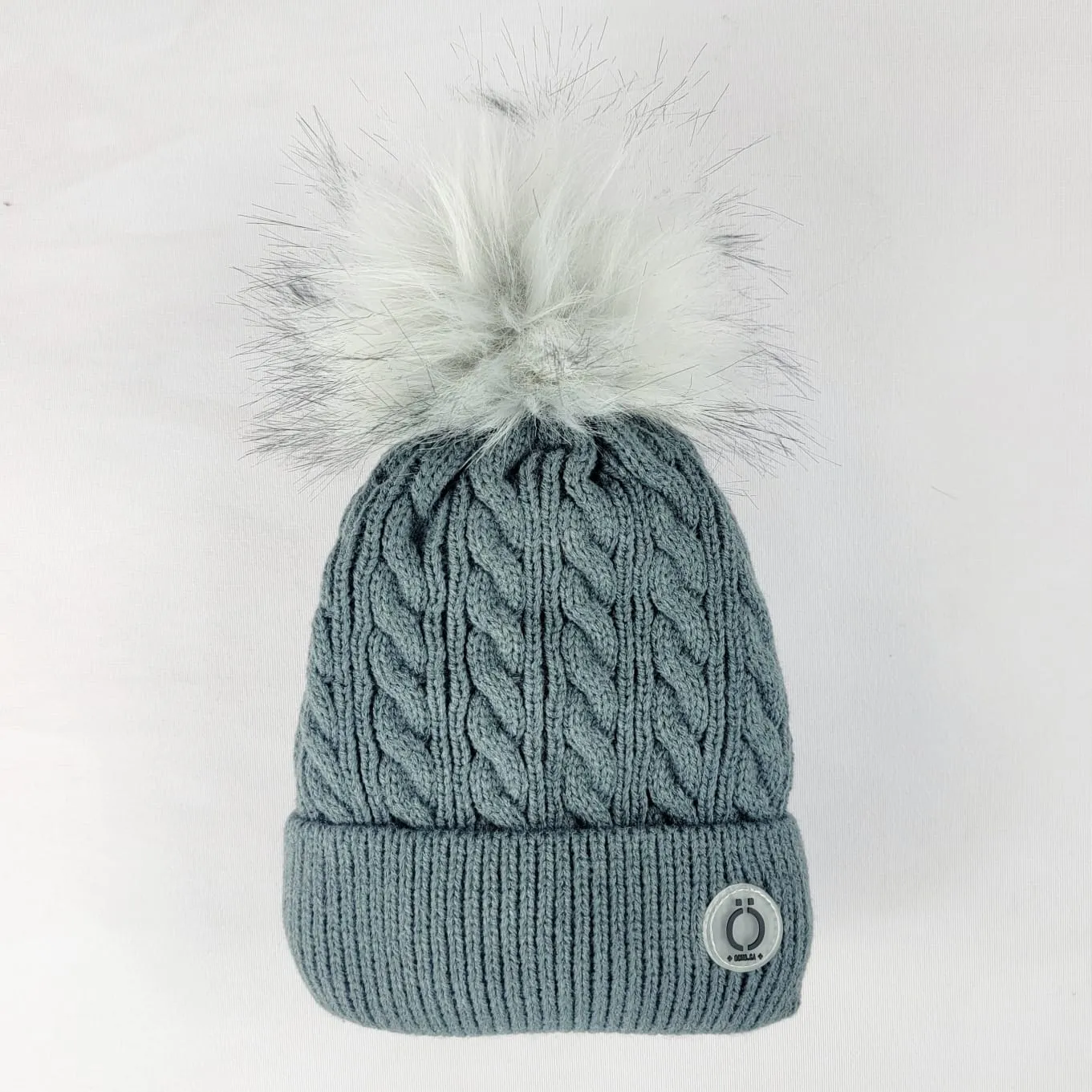 Grey Twist Tuque