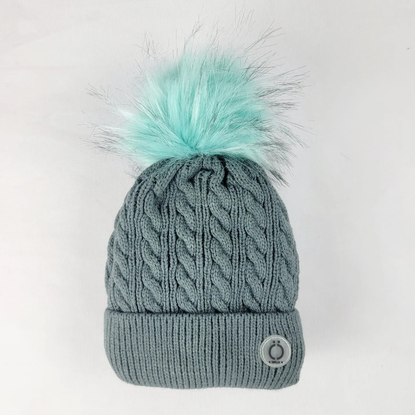 Grey Twist Tuque