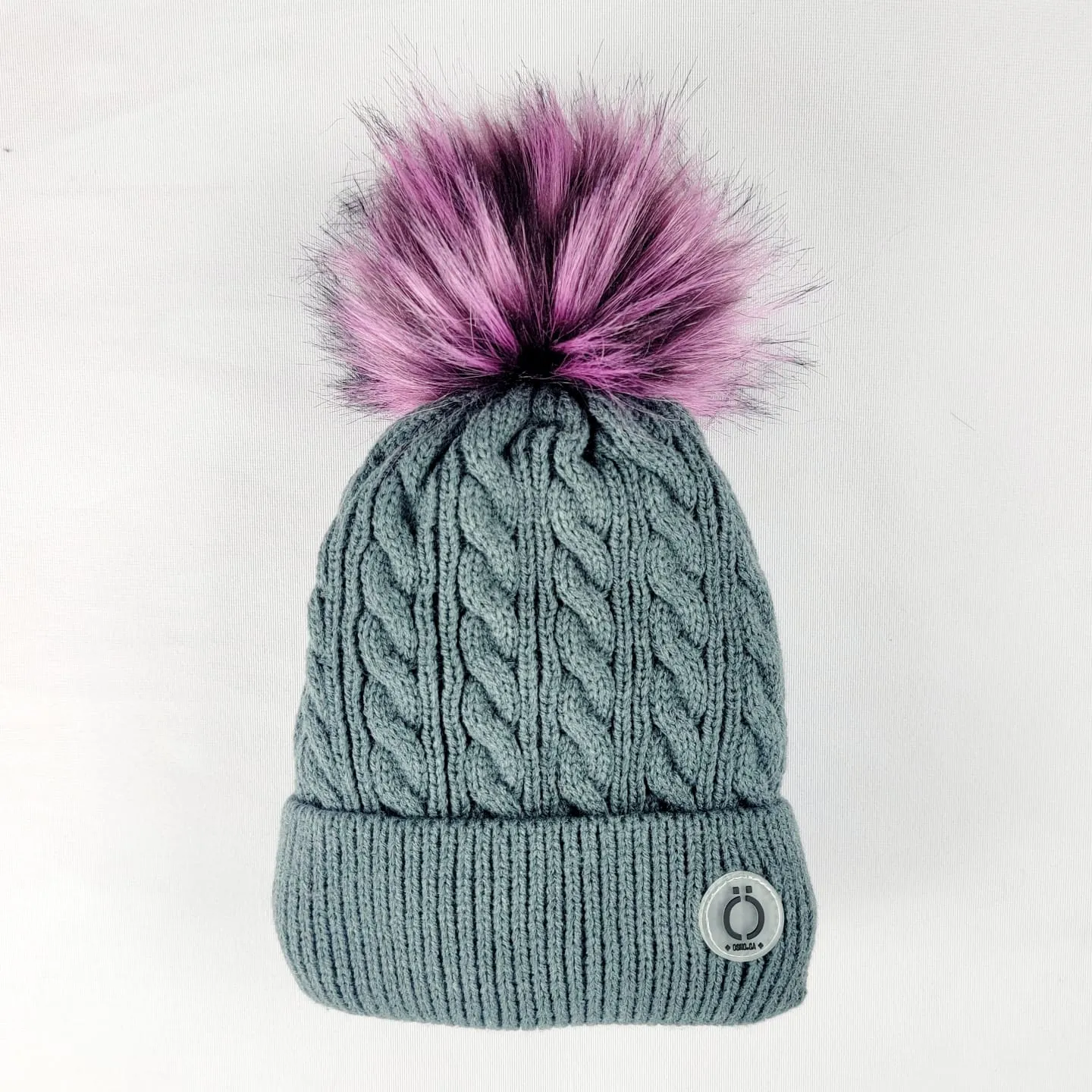 Grey Twist Tuque