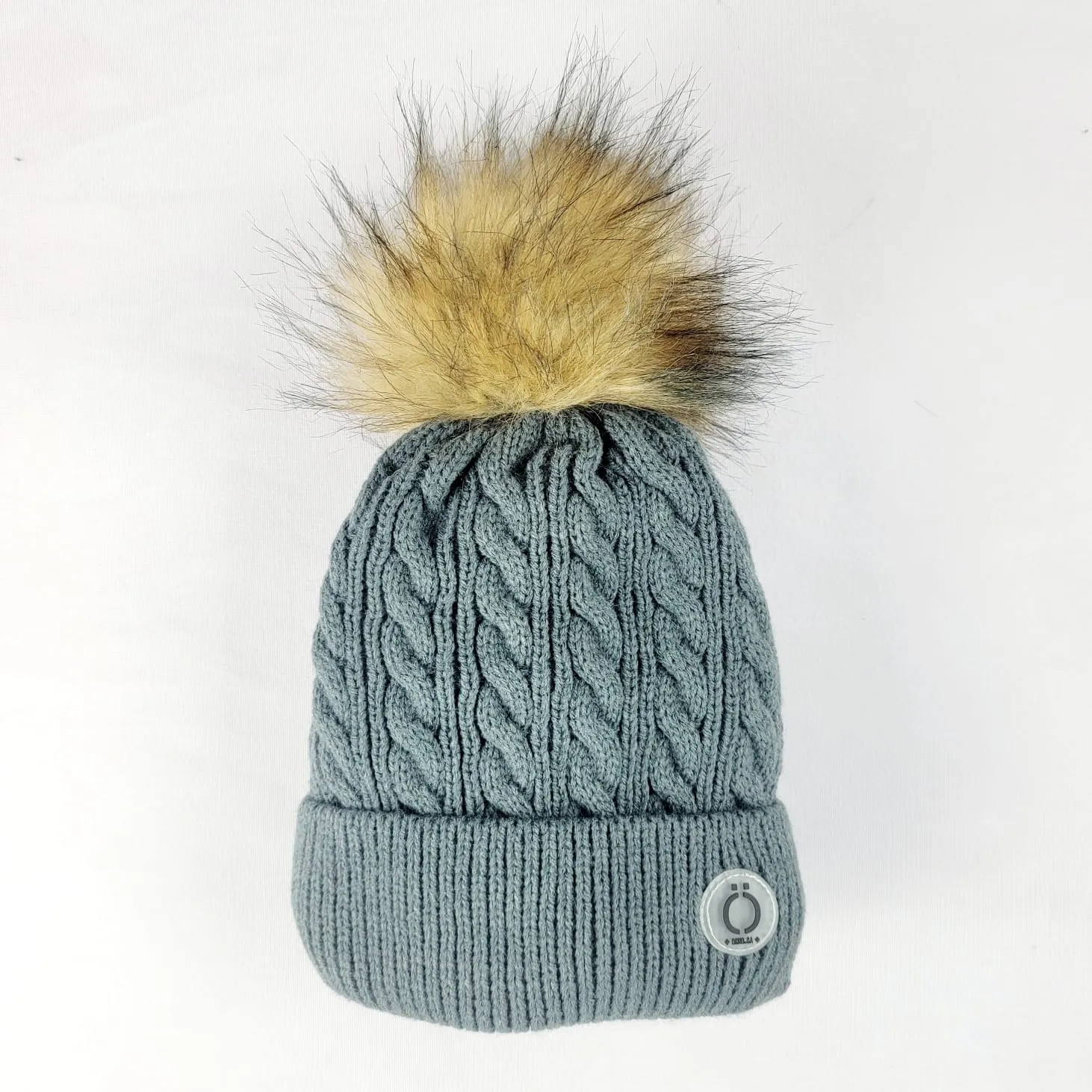 Grey Twist Tuque