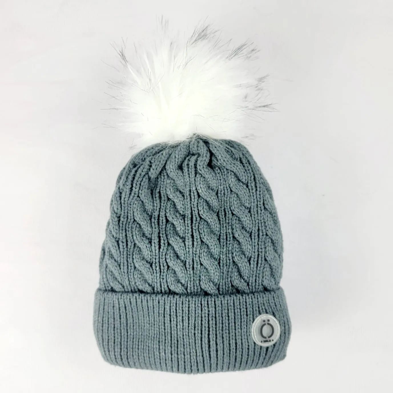 Grey Twist Tuque