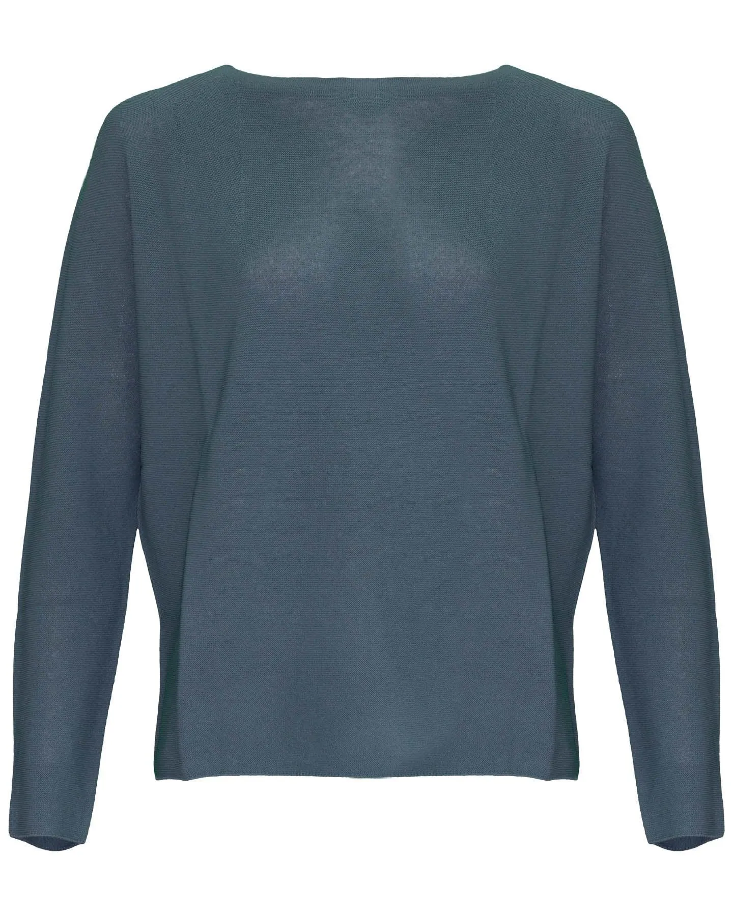 Greyish Blue Crew Neck Pullover