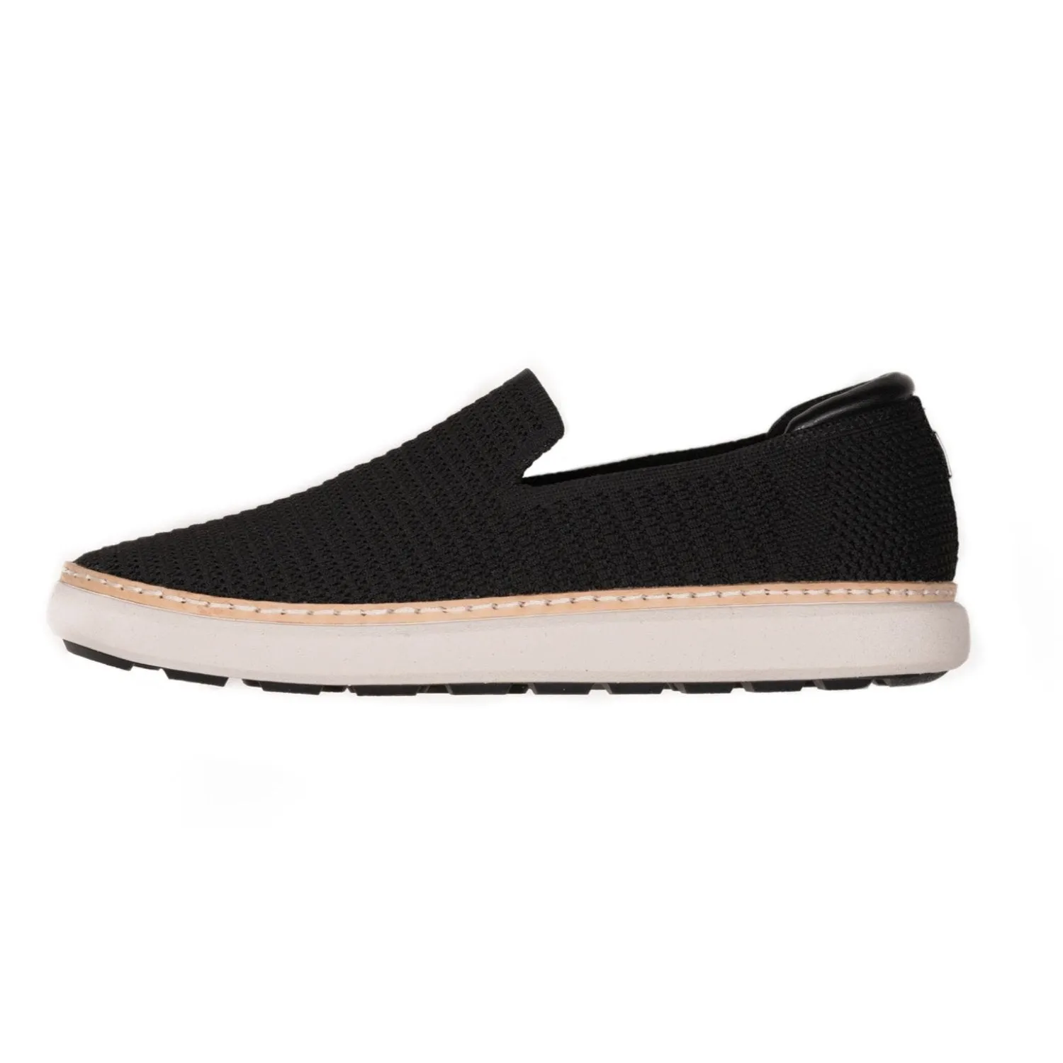 Grounding Slip-On • Black & White Bamboo Knit