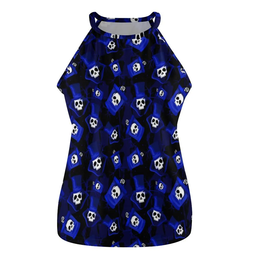 Haunted Mansion Hatbox Ghost Women's Round-Neck Vest Tank Top