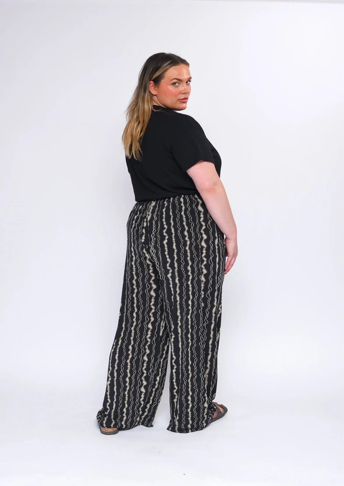 High Waist Wide Leg Trousers