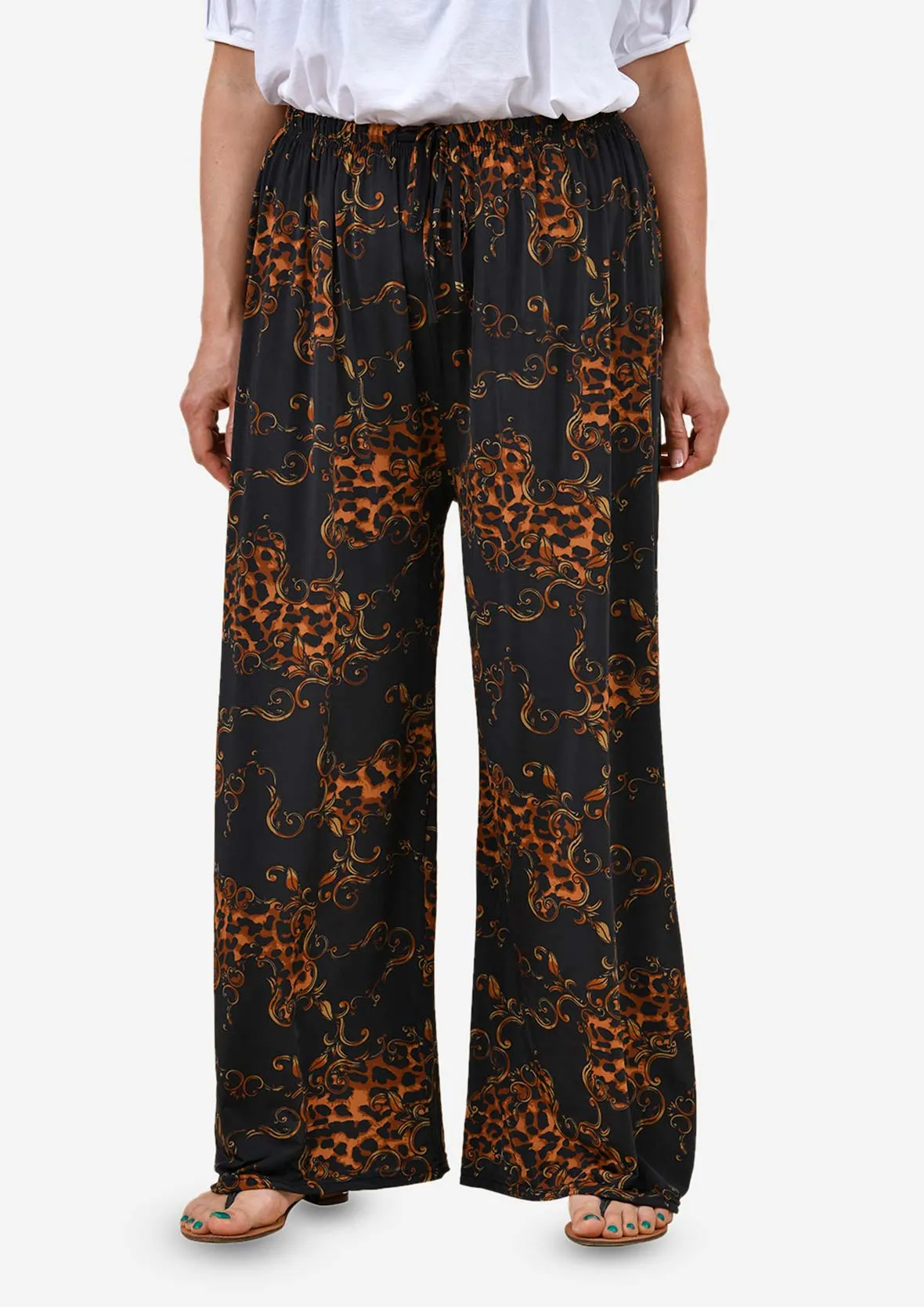 High Waist Wide Leg Trousers