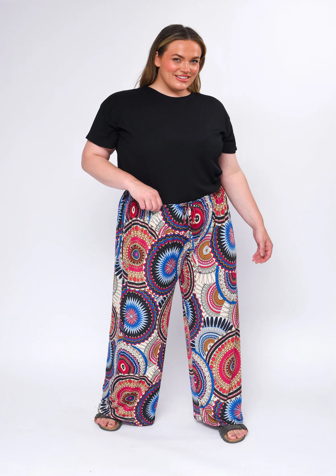 High Waist Wide Leg Trousers