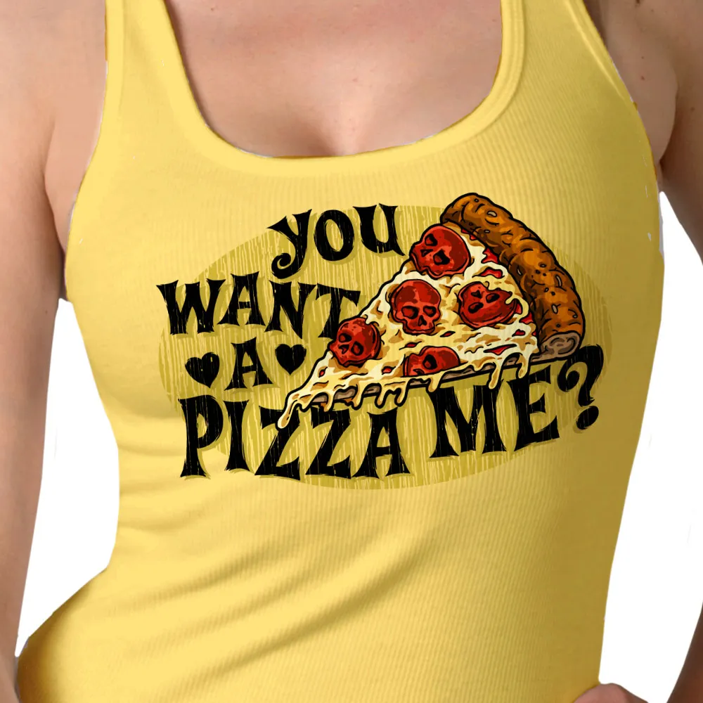 Hot Leathers Ladies Pizza Me Tank Top Shirt GLC2586