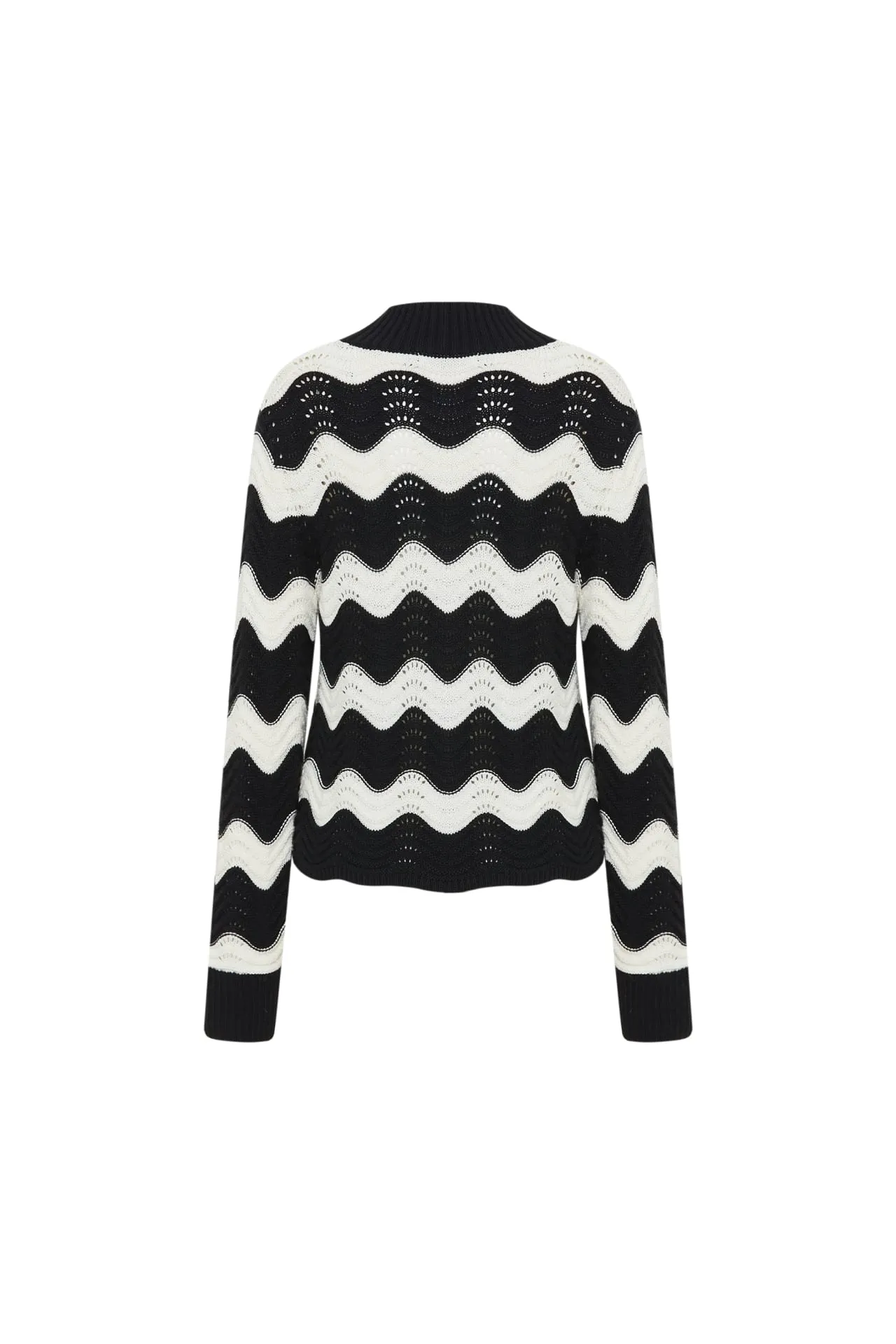 Jacquard Cotton Wool Pullover