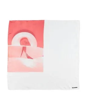 Jil Sander Man Square scarf White -- --