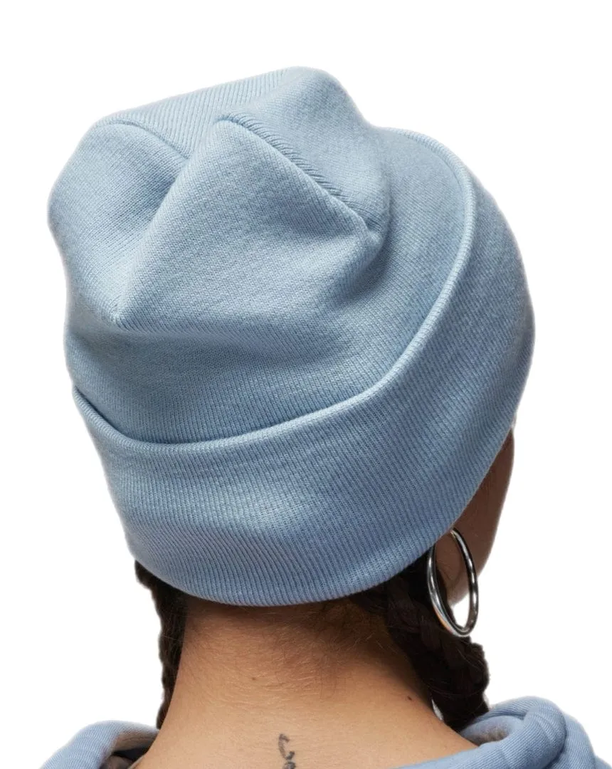 Jordan Peak Essential Beanie - Blue Grey / White