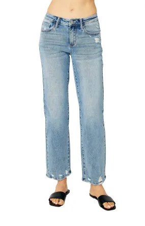 Judy Blue Medium Wash Straight Legged Jeans