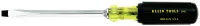 Keystone-Tip Cushion-Grip Screwdrivers, 1/4 in, 8 11/32 in Overall L