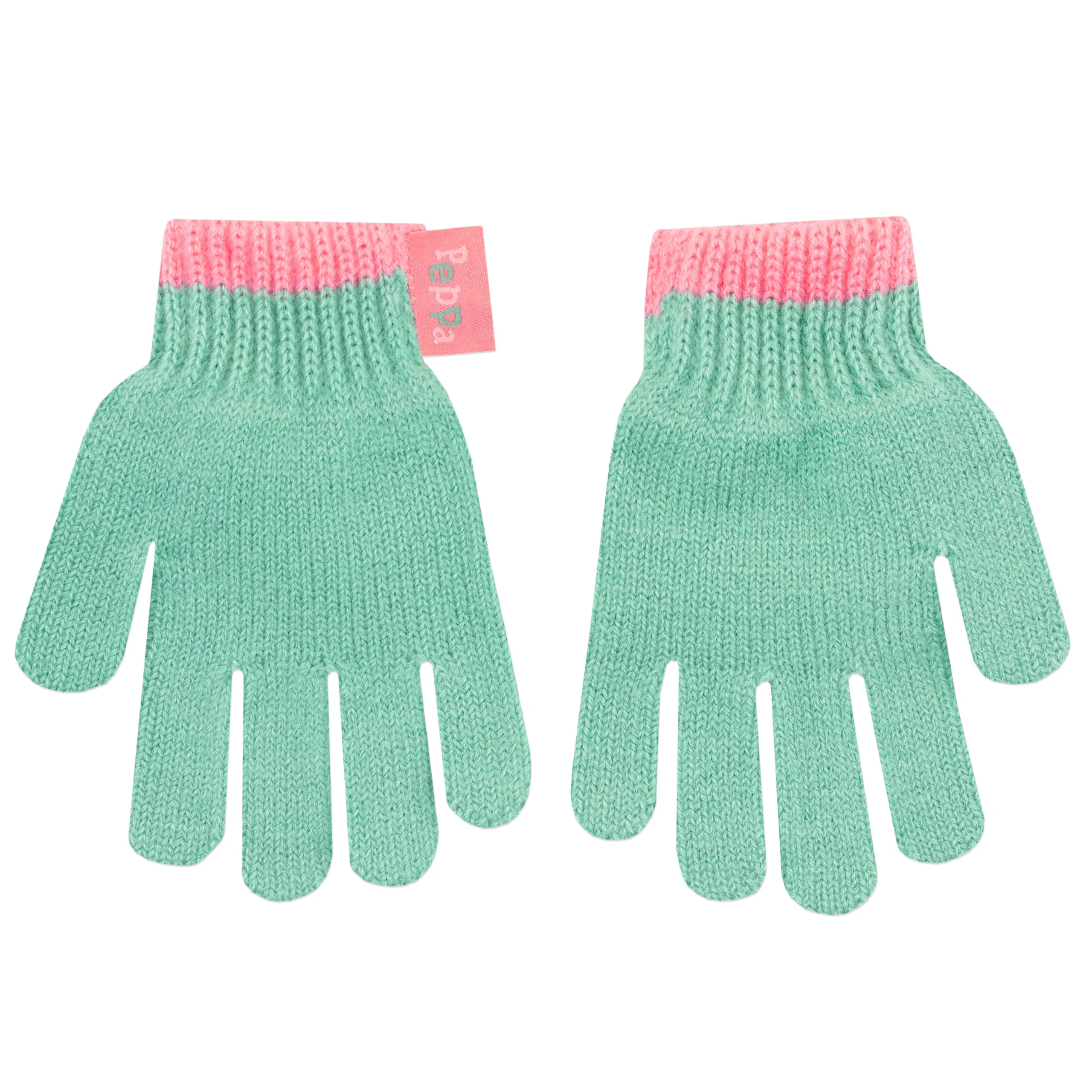 Kids Peppa Pig Winter Hat and Gloves Set