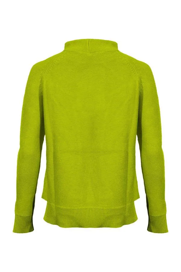 Kinross Cashmere Garter Funnel Neck Pullover