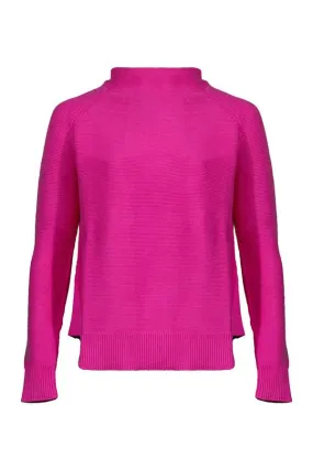 Kinross Cashmere Garter Funnel Neck Pullover