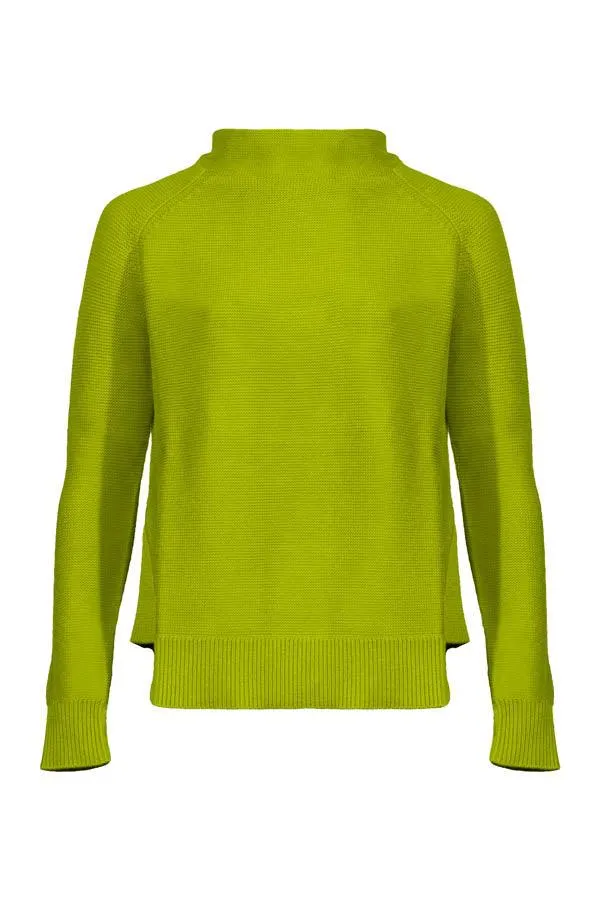 Kinross Cashmere Garter Funnel Neck Pullover