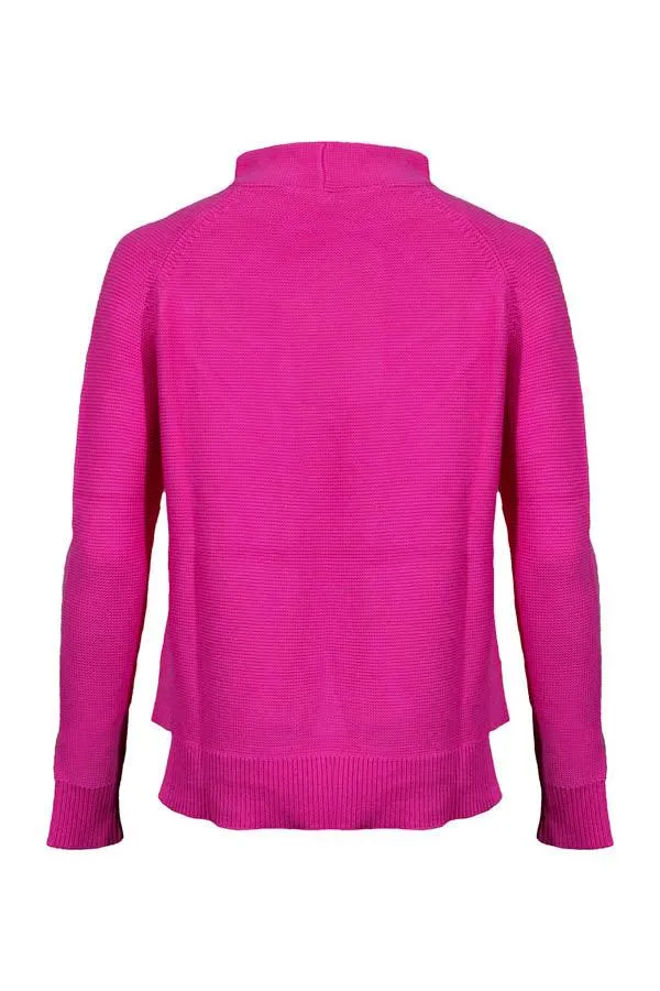 Kinross Cashmere Garter Funnel Neck Pullover