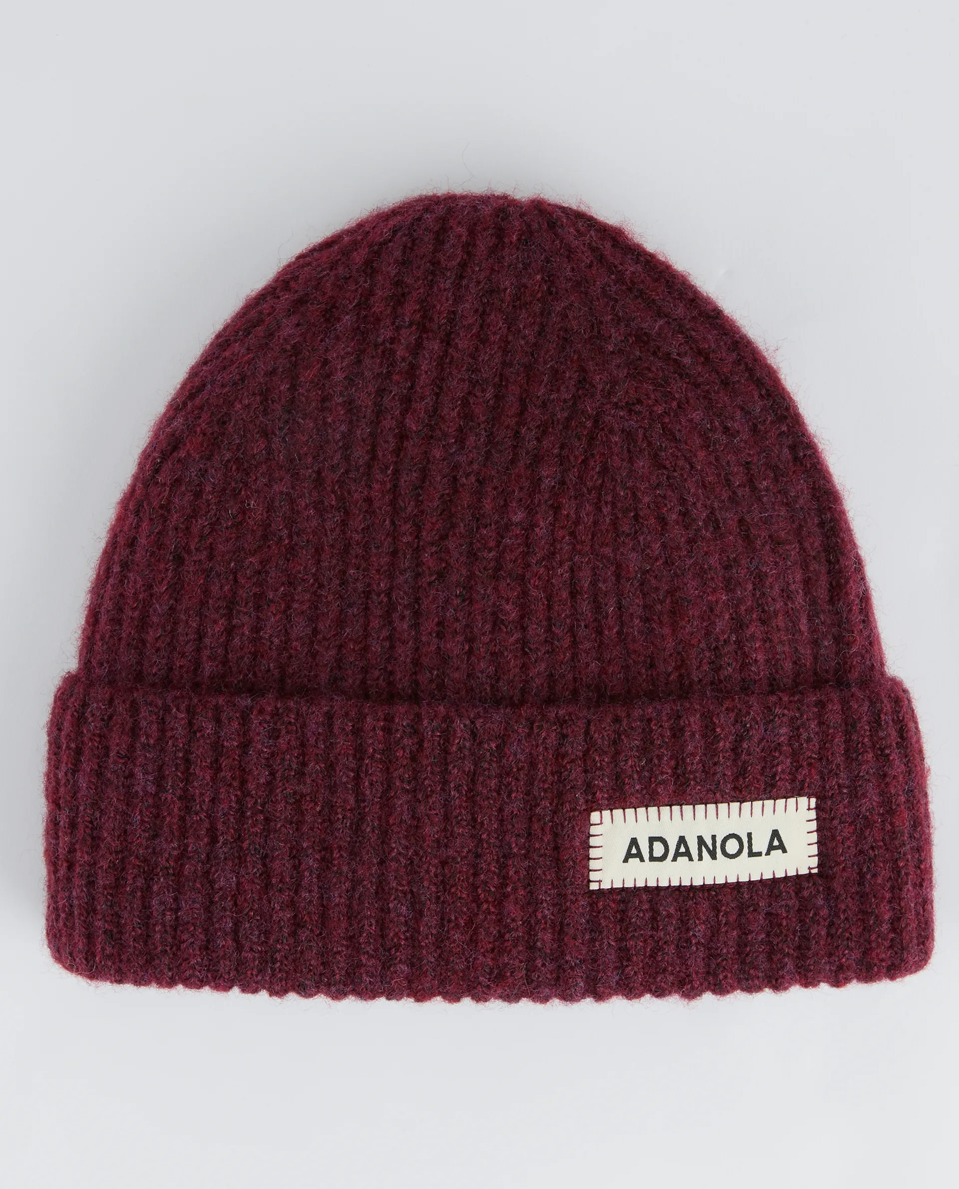 Knit Beanie - Dark Cherry